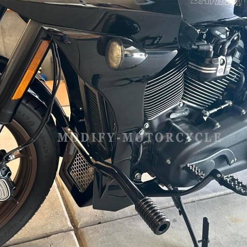 Side Fairing Spoilers Chin Cover For Harely Softail Low Rider FXLRST ST / FXRST - Bild 7 von 12
