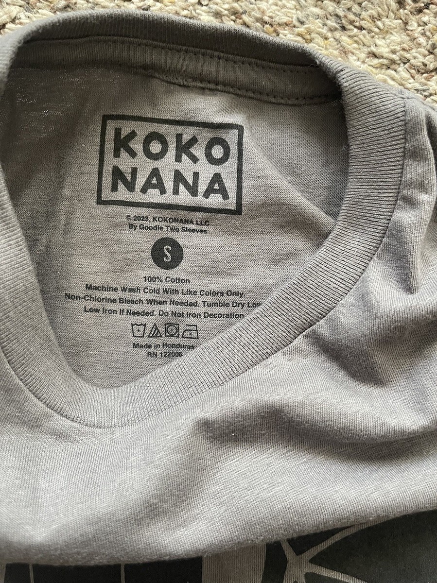 Koko Nana Women Gray Tee T-Shirt Graphic Black Bat Size Small | eBay