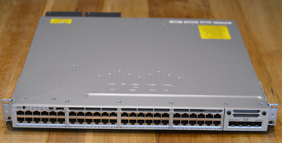 Cisco Catalyst WS-C3850-48U-S | C3850-NM-4-1G | 48x1G Base-T | 1900W UPoE | 2xAC