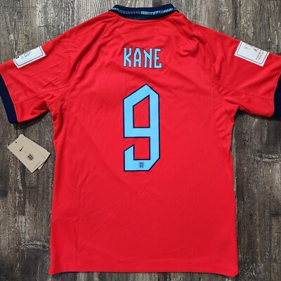 2022 Nike England Away Soccer Jersey Harry Kane Men M World Cup