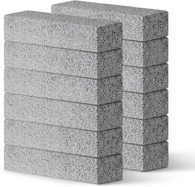 #ad 12 Pack Pumice Stones for Cleaning Toilet Bowl Cleaner Powerfully Cleans Gray $15.49