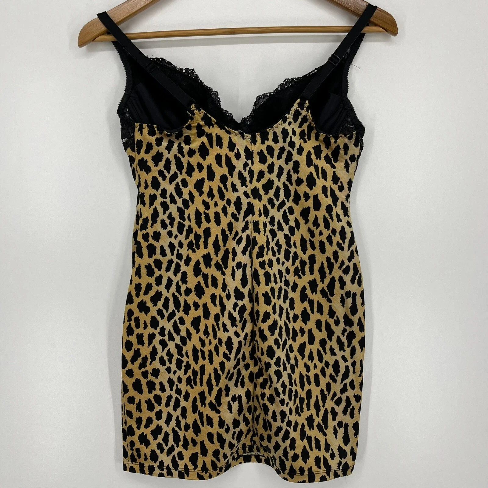 UNDERCOVER Reggiseno Victoria's Secret Lingerie Slip Donna 36C Giallo Pizzo Reggiseno Ghepardo Vintage