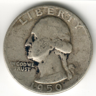 USA - 1950P - Washington ¼ $ - Silver Eagle - Low Mintage - #15830RG