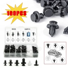 Fit Ford 100PCS Bumper Hood Clips Retainer Rivet Fastener Fender Push Pin USA