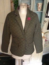 New Green Jack Murphy Quilted Jacket, Coat,size 12