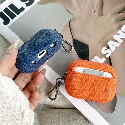 For Apple AirPods Pro 2nd / 3rd /4th Generation Luxury PU Leather Case Ring Hook