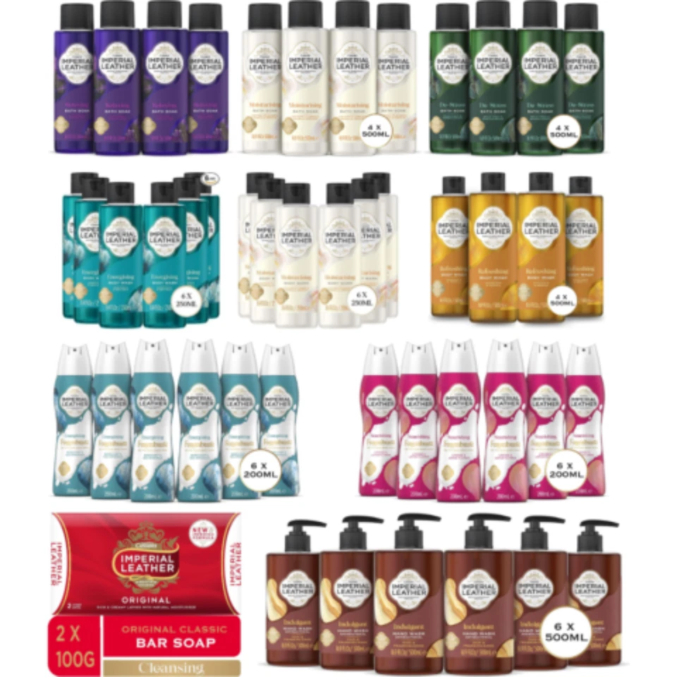 Imperial Leather Bath Soak Shower Gel Foamburst Bar Soap Hand Wash - 250ml 500ml