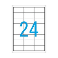 64,6X33,8Mm Luma Etiketten 9600 Aufkleber 400 Blatt A4 64X33 Weiss Bedruckbar