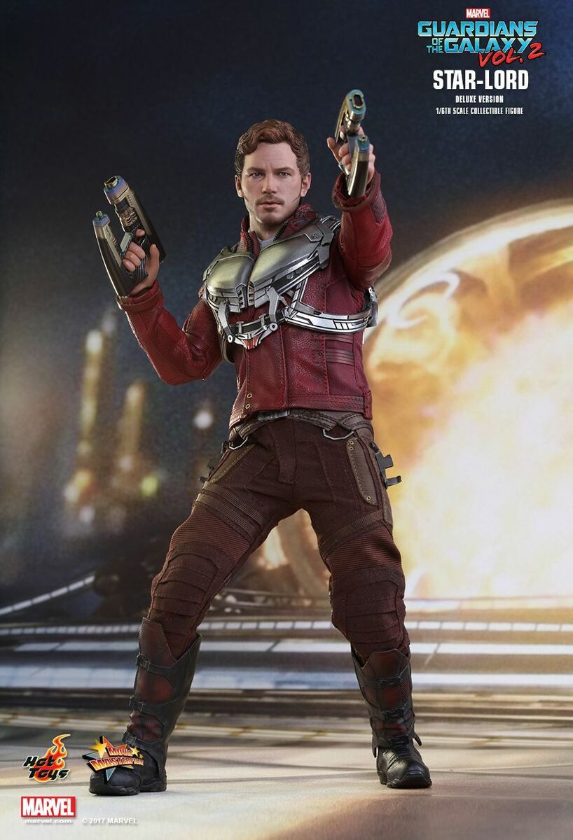 DHL 1/6 HOT TOYS MMS421 GUARDIANS OF THE GALAXY VOL.2 STAR-LORD DELUXE  VERSION