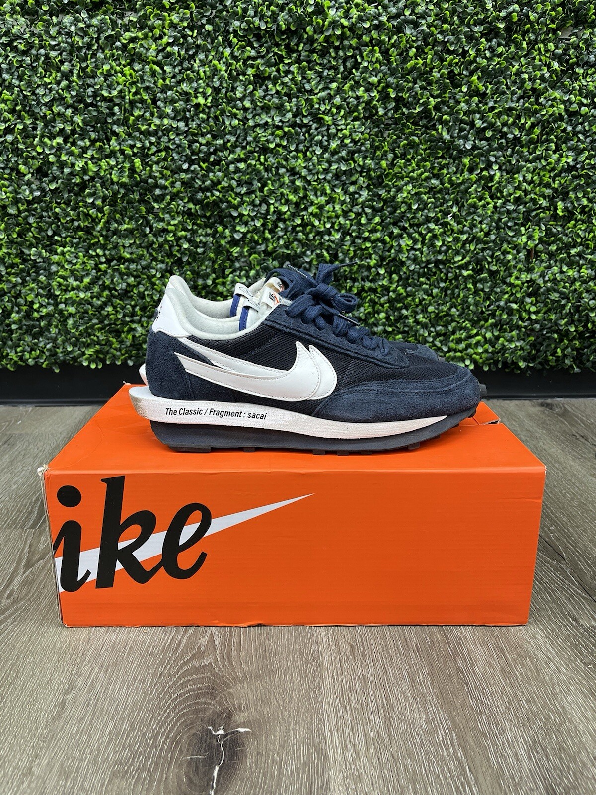 SACAI X NIKE Taglia 10 Nike LDV Waffle x Fragment Design x sacai Low Blackened Blu