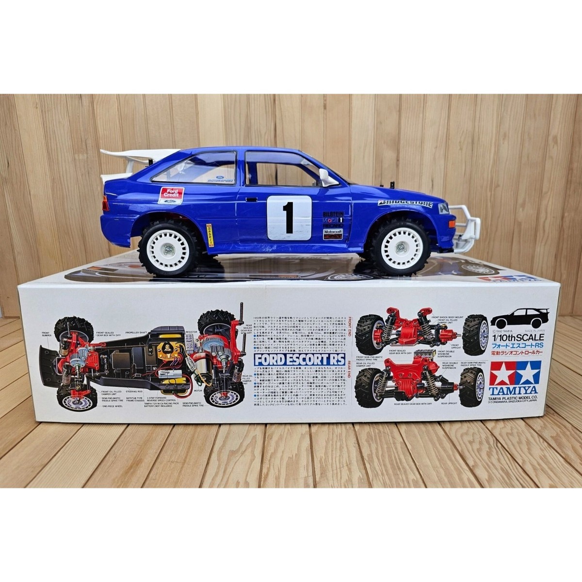 Vintage Tamiya 58112 Ford Escort RS Cosworth W/Upgrades & Extras