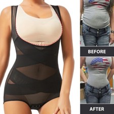 Womens Slimming Full Body Shaper Firm Tummy Control Shapewear Butt Lift Bodysuit
