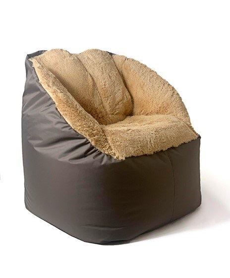 5905359291251 Пуф Sako Tasche Fluffy braun XXL 140 x 90 см в подарок