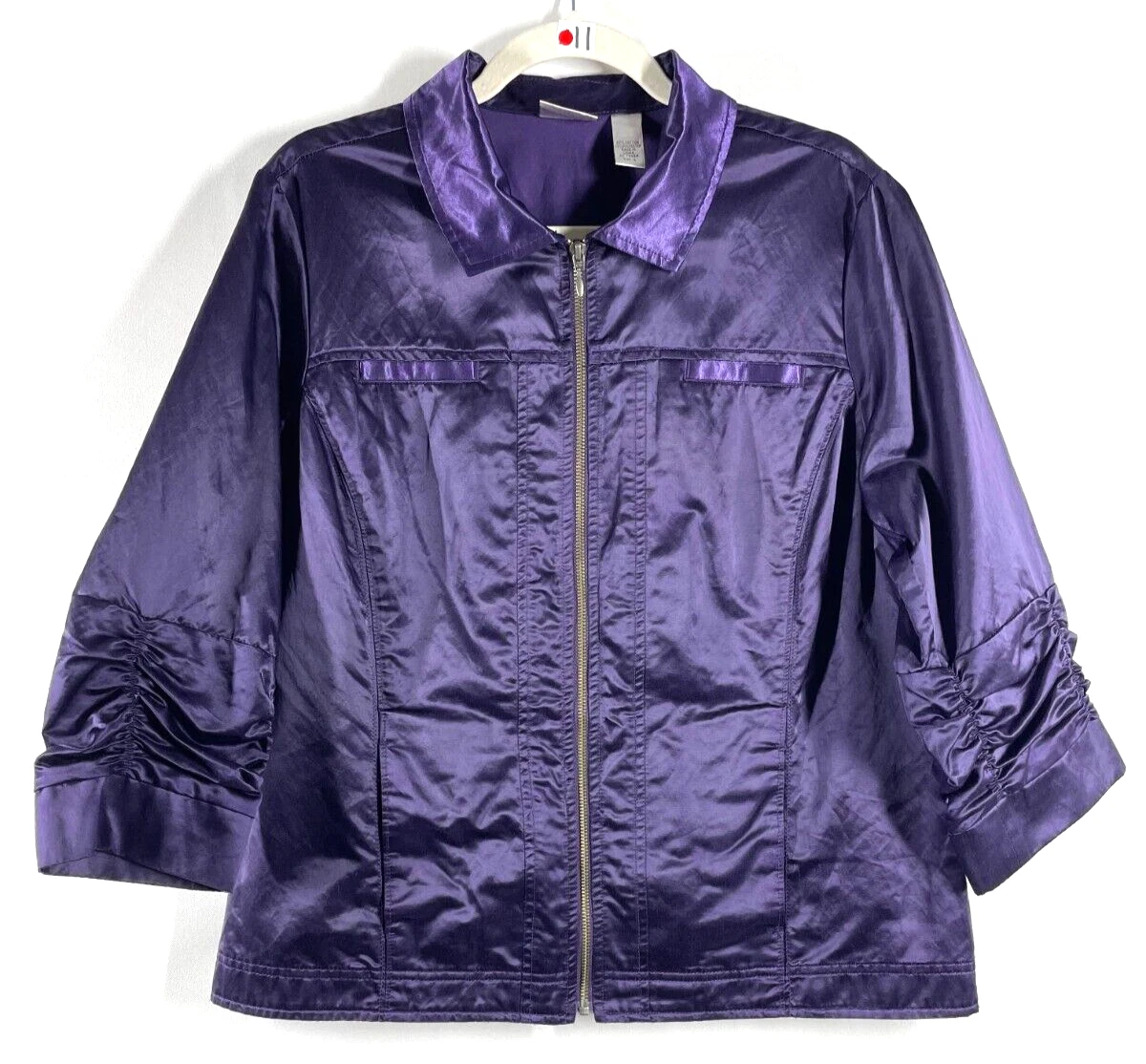 Purple metallic windbreaker sale