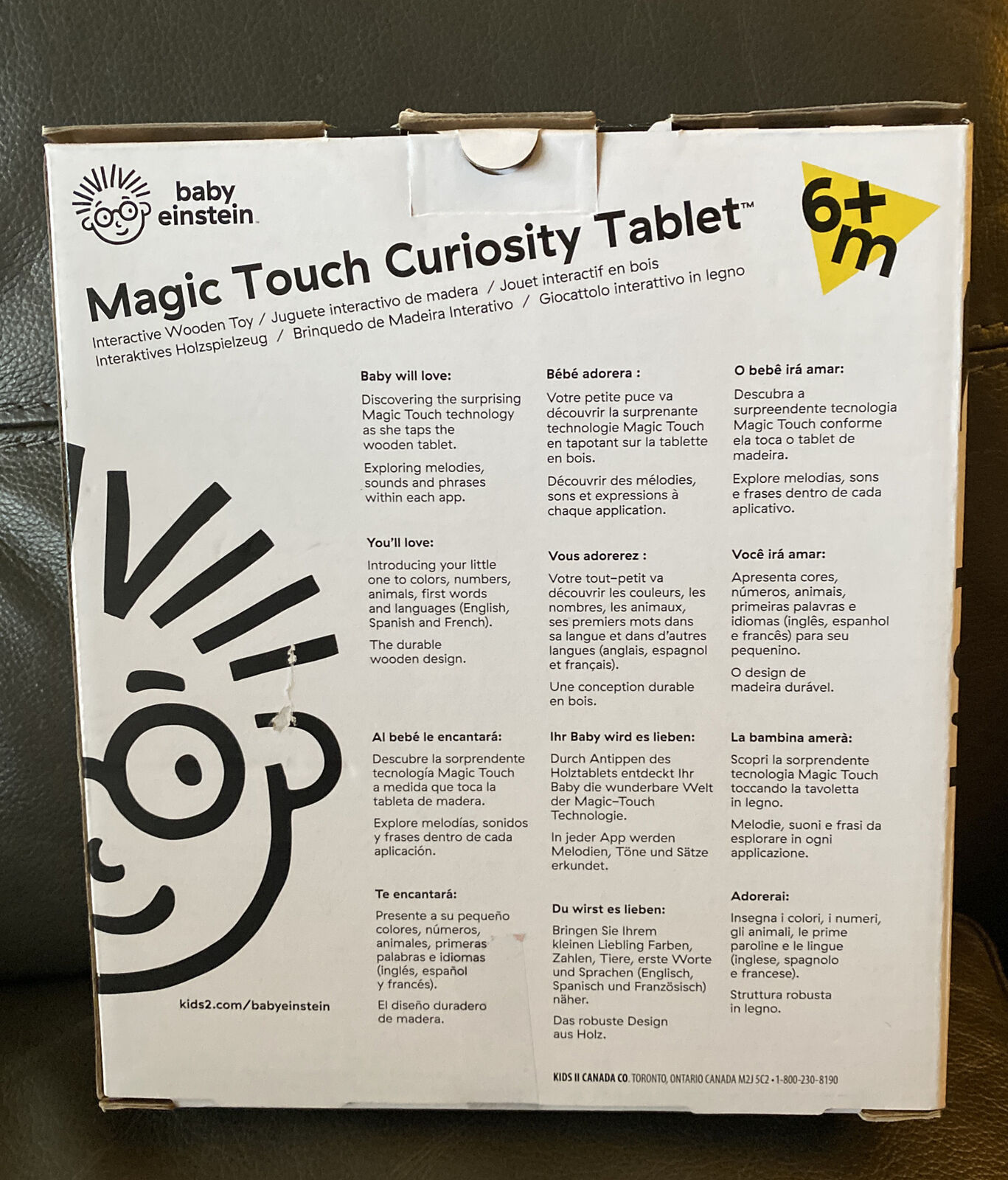 New HAPE Baby Einstein Magic Touch Curiosity Tablet Language Development  Music