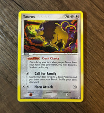 Pokémon TCG Tauros 12/100 EX Crystal Guardians Holo Rare English LP on eBay
