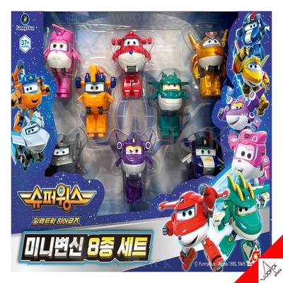 Super Wings Electric Heros Transformer Robot 8-Type Mini Figure Set Toy 2026