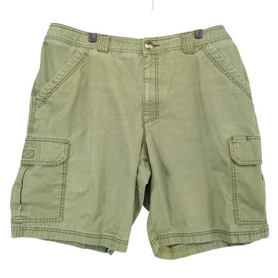 Gander Mountain Guide Series Green Cargo Shorts Men's 2XL 42x9.5'' Elastic Waist