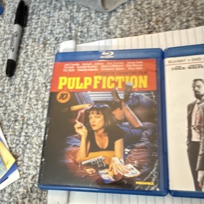 Miramax Lionsgate Pulp Fiction Django Unchained Blu-ray DVD Widescreen Set