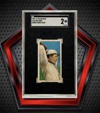 Red Ames *SGC 2* 1909-11 Polar Bear Hands Above Head T206 Giants Reds Cardinals