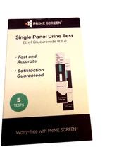 NEW Box of 5 Prime Screen EtG Alcohol Urine Tests Single Panel, Fast & Accurate