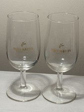 2 x VINTAGE REMY MARTIN Fine Champagne Cognac Tulip Glasses RETRO Man Cave BAR