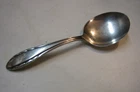 Gorham Sterling Silver Cream Round Soup Spoon Lyric 1940 Monogramed