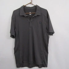 Arc'Teryx Mens Polo Shirt XL Black Stretch Short Sleeve Polo Casual