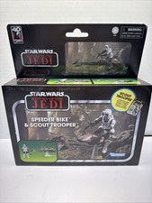 STAR WARS SPEEDER BIKE & SCOUT TROOPER ROTJ TVC VINTAGE COLLECTION 1 18 3.75 NEW
