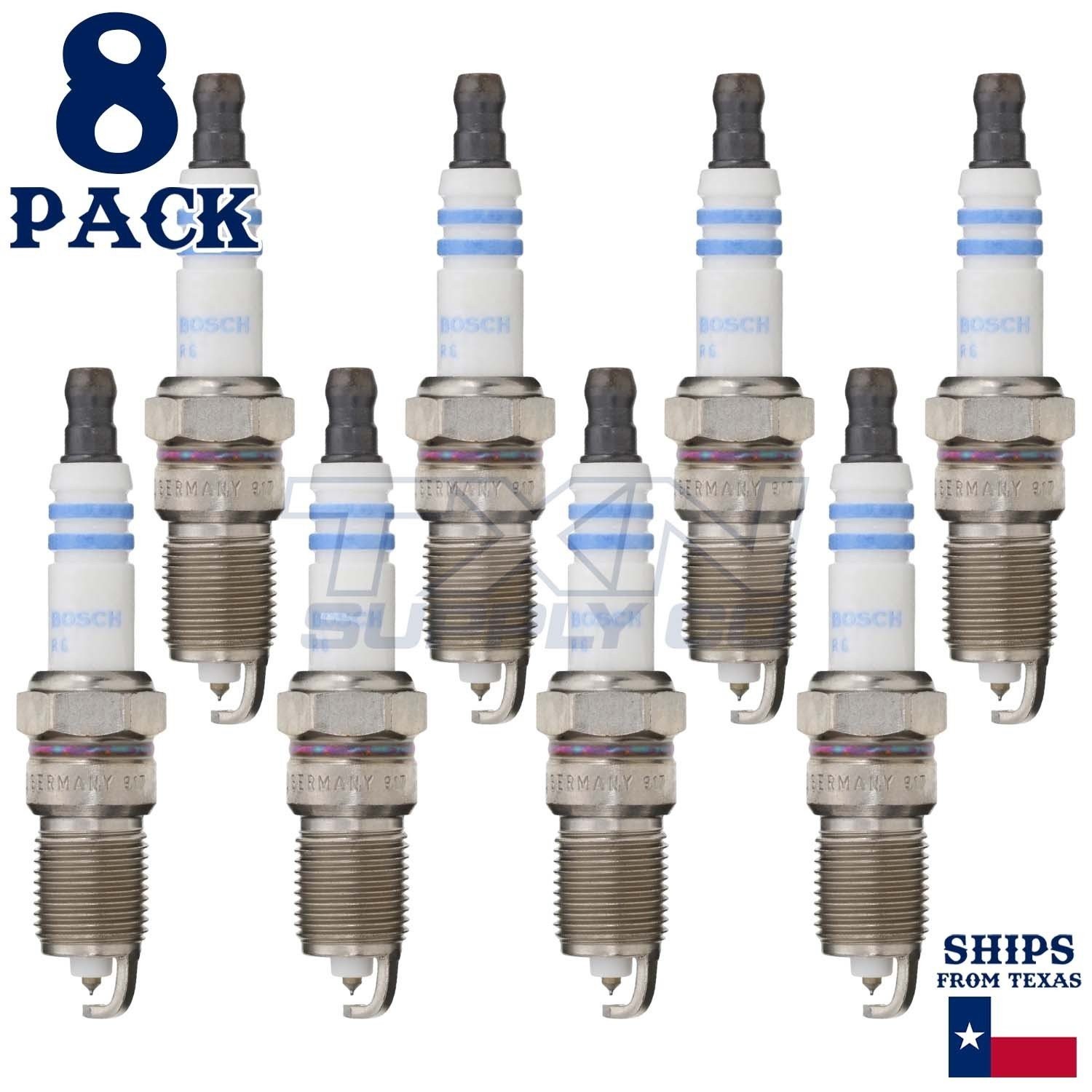 8 Pack Bosch 9602 HR8LII33U Double Iridium Spark Plugs
