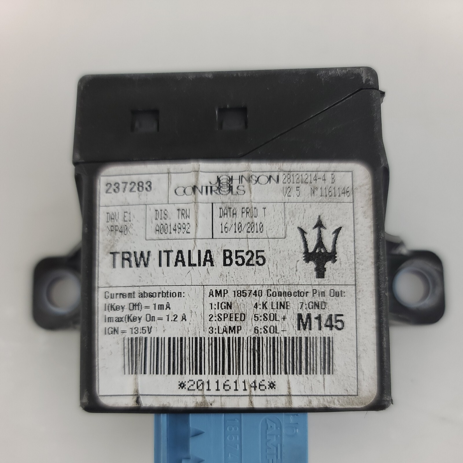 Maserati GranTurismo 2010-2012 Power steering control module P/N 237283
