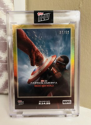 Topps Now Marvel Captain America GOLD Parallel Ultra Rare /50 MINT
