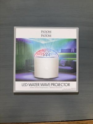 Room 2 Room LED Water Wave Projector Lamp   Ambient Mood Light   Battery Powered