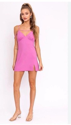 Le Lis Collection Purple Double Strap Mini Dress NWT Size Medium
