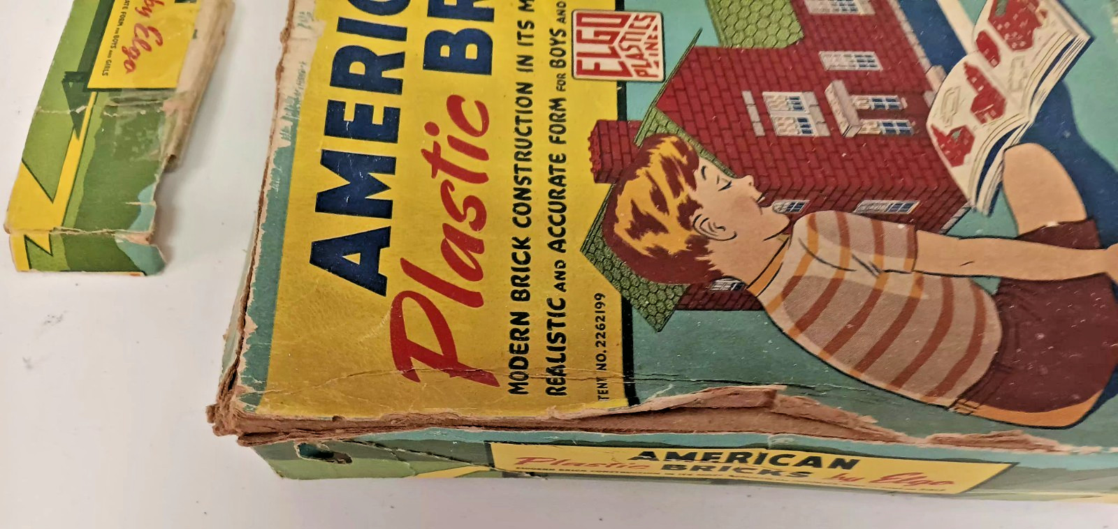 Vintage American Plastic Bricks By Elgo With Original Box