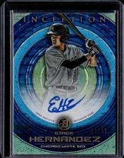 2022 Bowman Inception #PA-EH Erick Hernandez Prospect Autographs Blue Foil #/99