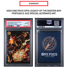 PORTGAS D. ACE - OP12 (SP) ST13-011 #011 LEGACY OF THE MASTER FOIL - PSA10