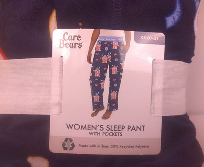 Care Bears Women's Sleep Pants With Pockets Size XS (0-2) - New.            (B8)