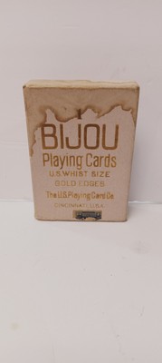  The U.S.Playing Card C.O. BIJOU Playing Cards Gold Edges  VINTAGE