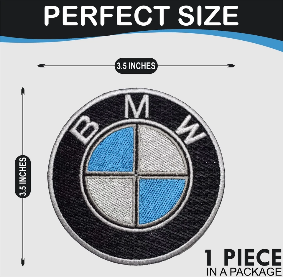 BMW Automative Car Brand Logo Iron On Patch-Sew Patch-Embroidered Patch - Image 2 of 4