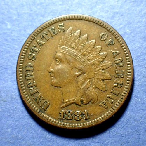 1881 Indian Cent  XF