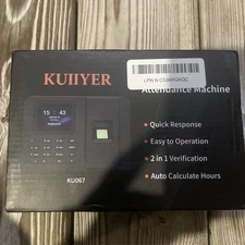Kuiiyer Ku066PROUS Time Clock Biometric Records Employee Attendance Machine 
