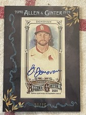 2025 Topps Allen & Ginter Brendan Donovan Mini Framed Auto Autograph /25