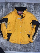 MARKER Salt Lake City Olympic Ski Jacket Small 4 Women Yellow Hood Hallmark