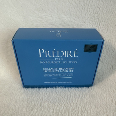 SEALED Prédiré Paris Collagen Recovery Hydro Eye Mask Set Blue 12 Pairs