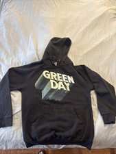 Green Day Hoodie Hella Mega Tour 2021 Black Concert Merch Size Medium