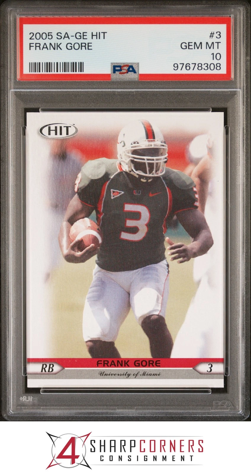 Frank Gore SA-GE Hit #3 Base