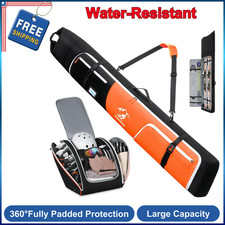 RAINSMORE Ski Bag And Boot Bag Combo 360 Fully Padded Ski Bags For Air Travel