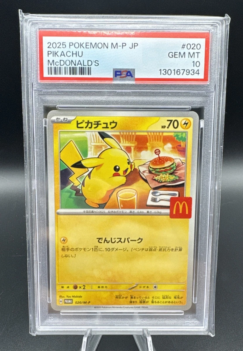 Collectible Individual Grade 10 Pikachu Pokémon TCG Card Games in