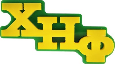 Chi Eta Phi Large Acrylic Letter Pin [Yellow - 3'' x 1'']